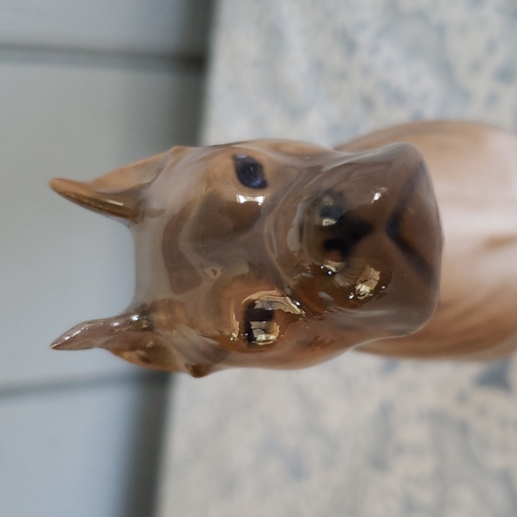 Two Boxer Dog Figurines Porcelain Figurine Copenhagen - Picture 8 of 16